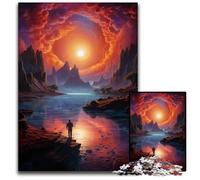 Puzzles pour Adultes 1000 pièces Regarder Le Monde Seul Puzzles impossibles pour Adultes Défi cérébral Cadeau Parfait pour Les Adolescents et décoration intérieure 1000 pièces (75 x 50 cm)