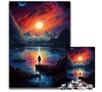 Puzzles pour Adultes 1000 pièces Regarder Le Monde Seul Puzzles pour Adultes Jeu Familial interactif Décoration dintérieur DIY Défi cérébral Cadeau 1000 pièces (75 x 50 cm)