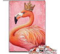 Puzzles pour Adultes 1000 pièces, Reine des Flamants Roses, activité Amusante pour la Maison, Jouets pour Les Jours de Pluie, Cadeaux d'anniversaire (Taille 50x75cm)