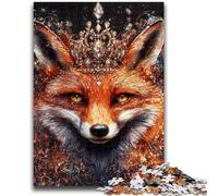 Puzzles pour Adultes 1000 pièces Renard mystérieux Puzzles pour Adolescents, Jeu Stimulant Cadeaux pour est idéal comme Cadeau pour Toute la Famille 50x75cm