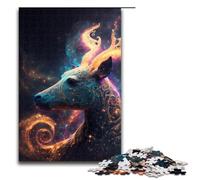 Puzzles pour Adultes 1000 pièces Renne Puzzle Cadeaux d'anniversaire pour et Adolescents de 14 Ans et Plus 1000 pièces (75 x 50 cm)