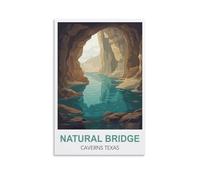 Puzzles pour Adultes : 1000 pièces représentant Les grottes de Natural Bridge au Texas. Puzzle Stimulant pour Toute la Famille, à Monter soi-même et à décorer. 38 x 52 cm.