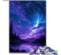 Puzzles pour Adultes 1000 pièces représentant Un Ciel Nocturne Magnifique,des Analyses et des Jeux de logique,avec des pièces de Formes aléatoires entièrement emboîtables,à partir de 14 Ans 50x75cm
