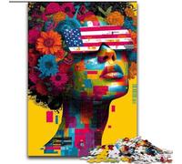 Puzzles pour Adultes 1000 pièces représentant Une Femme Artistique, Analyse et logique, avec des pièces de Formes aléatoires entièrement emboîtables, à partir de 14 Ans (Taille 26x38cm)