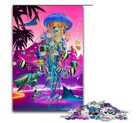 Puzzles pour Adultes 1000 pièces Rêver au lac aux méduses Puzzle Amusant en Famille Excellent Cadeau pour Les Adolescents de 14 Ans et Plus 75x50cm