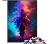 Puzzles pour Adultes 1000 pièces Rêves colorés en Bois, Cadeau Amusant et activité pour la Maison 50x75cm Fête d'anniversaire pour Hommes Femmes