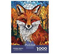 Puzzles pour Adultes 1000 Pièces Roaring Tiger in Floral Landscape Puzzle Détente Jeux Défi Difficile Cadeau Anti-Stress 38x26cm/1000pcs