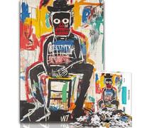 Puzzles pour Adultes 1000 pièces Robot Basquiat, activité Amusante pour la Maison, Jouets pour Les Jours de Pluie, Cadeaux d'anniversaire (Taille 38x26cm)