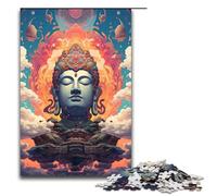 Puzzles pour Adultes 1000 pièces Robot Bouddha par SplattersLots de Puzzles colorés épais Cadeaux d'anniversaire pour et Adolescents de 14 Ans et Plus 75x50cm