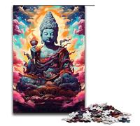 Puzzles pour Adultes 1000 pièces Robot Bouddha par SplattersLots de Puzzles épais et colorés Jeu de Jouets Amusants 75x50cm