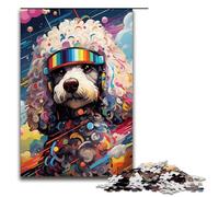 Puzzles pour Adultes 1000 pièces Robot Caniche par SplattersLots de Puzzles épais et colorés pour Enfants Puzzle en Bois Jouet éducatif intellectuel décompressant 75x50cm