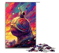 Puzzles pour Adultes 1000 pièces Robot Escargot par SplattersLots de Nuages Épais et Colorés Puzzle Impossible Jeu Familial Soulagement du Stress Défi Difficile 1000 PCS