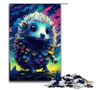 Puzzles pour Adultes 1000 pièces Robot Hérisson par SplattersBeaucoup de Motifs colorés épais Assemblage Aide Le Cerveau à exercer Jouets addictifs pour cultiver la Patience 75x50cm