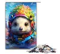 Puzzles pour Adultes 1000 pièces Robot Hérisson par SplattersLots de Puzzles colorés épais Jeux éducatifs à Domicile Jouets DIY Excellent Cadeau pour Les Jeux 75x50cm