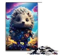 Puzzles pour Adultes 1000 pièces Robot Hérisson par SplattersLots de Puzzles en Bois épais et colorés Jouets éducatifs pour la Famille 75x50cm