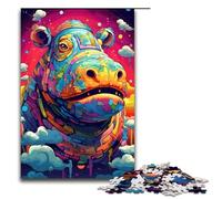 Puzzles pour Adultes 1000 pièces Robot Hippo par SplattersLots de Jouets de Nuage épais et colorés Jeu intellectuel Idéal comme Cadeau pour Toute la Famille 75x50cm
