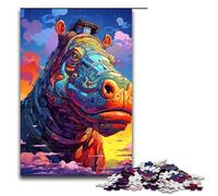 Puzzles pour Adultes 1000 pièces Robot Hippo par SplattersLots de Puzzles épais et colorés en Nuage Cadeaux d'anniversaire pour Adolescents de 14 Ans et Plus 75 x 50 cm