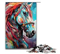 Puzzles pour Adultes 1000 pièces Robot Horse par SplattersLots of Thick Coloured Cloud Puzzles Game Toys Funny 75x50cm