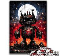 Puzzles pour Adultes 1000 pièces Robot mystérieux Aidez Le Cerveau à exercer Jouets addictifs pour cultiver la Patience Convient aux Couples 38x26cm