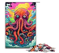Puzzles pour Adultes 1000 pièces Robot Octopus par SplattersLots de Puzzles colorés épais Cadeaux d'anniversaire pour et Adolescents de 14 Ans et Plus 75x50cm