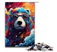 Puzzles pour Adultes 1000 pièces Robot Ours Polaire par SplattersLots de Jouets colorés épais Jeu intellectuel Idéal comme Cadeau pour Toute la Famille 75x50cm