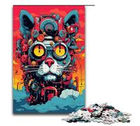 Puzzles pour Adultes 1000 pièces Robot Rat par SplattersLots de Nuages épais et colorés Puzzle Amusant en Famille Excellent Cadeau pour Les Adolescents de 14 Ans et Plus 75x50cm