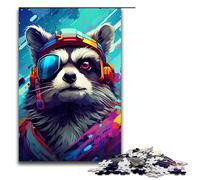 Puzzles pour Adultes 1000 pièces Robot Raton Laveur par SplattersLots de Puzzles épais et colorés pour Enfants Puzzle en Bois Jouet éducatif intellectuel décompressant 75x50cm