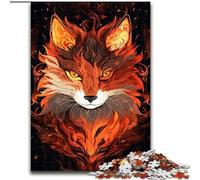 Puzzles pour Adultes 1000 pièces Robot Renard Art Coloré en Bois, idée Cadeau Unique de décoration d'intérieur DIY 50x75cm Fête d'anniversaire pour Hommes Femmes