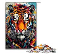 Puzzles pour Adultes 1000 pièces Robot Tiger par SplattersLots of Thick Coloured Cloud Puzzle Impossible Family Game Stress Relief Difficult Challenge 1000 PCS