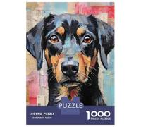 Puzzles pour Adultes 1000 Pièces Rottweiler Dog Wall Art Print Puzzles pour Adultes pour S'amuser en Famille Activités Amusantes À La Maison Cadeaux pour Les Amis Et La Famille 70x50cm/1000pcs