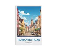 Puzzles pour Adultes 1000 pièces, Route Romantique d'Allemagne, Puzzles stimulants, Jeu de Puzzle pour Toute la Famille (Femmes et Hommes), 38 x 26 cm