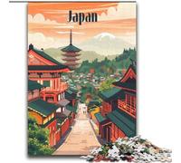 Puzzles pour Adultes 1000 pièces Rues japonaises intemporelles, Aidez Le Cerveau à exercer des Jouets addictifs pour cultiver la Patience Décoration Parfaite 38x52cm