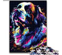 Puzzles pour Adultes, 1000 pièces Saint Bernard, Puzzle 1000 pièces pour Adultes, Cadeau à Faire soi-même, Amusant, adapté à la décoration de la Maison, du Salon ou du Bureau (Taille 38x26cm)