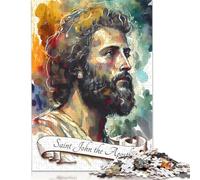 Puzzles pour Adultes 1000 pièces « Saint Jean l'Apôtre » Puzzles pour Adultes pour Jeux éducatifs Décoration d'intérieur (38 x 26 cm)