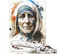 Puzzles pour Adultes 1000 pièces « Sainte Mère Teresa Inde » - Puzzles en Bois créatifs pour Adultes - Jeu Stimulant 1000 pièces (75 x 50 cm)