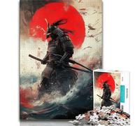 Puzzles pour Adultes 1000 pièces Samouraï Japonais 1000 pièces pour Adolescents défi d'intelligence cérébrale Jouets addictifs pour la décoration de la Maison 38x26cm