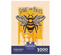 Puzzles pour Adultes 1000 Pièces Save The Bees Puzzle pour Adultes - Jeu De Réflexion - Idéal pour Se Divertir À La Maison - Cadeau d'anniversaire Ou De Noël 38x26cm/1000pcs