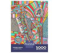 Puzzles pour Adultes 1000 Pièces Saxophone Keyboard Puzzles pour Adultes Jeu De Réflexion Et De Logique Activités Amusantes À La Maison, 52x38cm/1000pcs