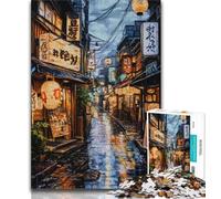 Puzzles pour Adultes 1000 pièces Scène de Rue de Tokyo Puzzles pour Adolescents, Jeu de Quiz Décoration Murale Cadeaux d'anniversaire et de Noël Uniques (Taille 75x50cm)