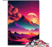 Puzzles pour Adultes 1000 pièces Scène rétro vibrante, Aide Le Cerveau à exercer Jouets addictifs pour cultiver la Patience Améliorer la mémoire (Taille 50x75cm)
