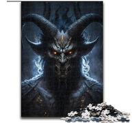 Puzzles pour Adultes 1000 pièces Seigneur des Ténèbres en Bois, décoration Artistique DIY Parfaite ou Cadeau d'anniversaire 50x75cm pour Jeu interactif en Famille