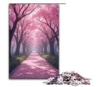 Puzzles pour Adultes 1000 pièces Sentier des Fleurs de Cerisier Puzzle Cadeaux d'anniversaire pour et Adolescents de 14 Ans et Plus 1000 pièces (38 x 26 cm)