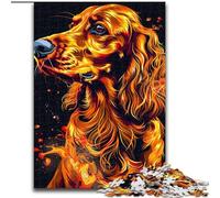 Puzzles pour Adultes 1000 pièces Setter Irlandais, pour Les Adolescents, Les Couples et Les Amis pour Les Anniversaires et Noël (Taille : 26x38cm)
