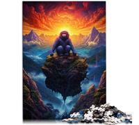 Puzzles pour Adultes 1000 pièces Singe doré Puzzle éducatif d'apprentissage 26x38cm Offrez des Cadeaux pour Toute la Famille