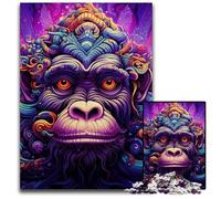 Puzzles pour Adultes 1000 pièces Singe Violet Puzzles impossibles pour Adultes Idéal pour Le Plaisir en Famille, la détente et Les Cadeaux de Vacances 50x75cm / 19,68x29,52 Pouces