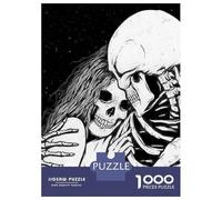 Puzzles pour Adultes 1000 Pièces Skeletal Embrace Love Beyond The Grave Puzzle Jeux Relaxants Difficile, Difficile, Stimulant À Terminer 52x38cm/1000pcs