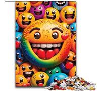 Puzzles pour Adultes 1000 pièces Smiley Face, pour Les 14 Ans et Plus Chaque pièce est Unique - Jeu Amusant et Stimulant pour Toute la Famille Bon Cadeau (Taille 50x75cm)
