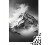 Puzzles pour Adultes 1000 Pièces Snow-Capped Mountain Range-4 Puzzles pour Adolescents Découpe De Précision Difficulté Et Défi Cadeaux d'anniversaire Et Cadeaux Uniques 52x38cm/1000pcs
