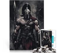Puzzles pour Adultes 1000 pièces Soldat Guerrier Spartiate Réduction du Stress intéressante Convient aux Couples 50x70cm