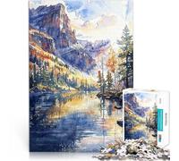 Puzzles pour Adultes 1000 pièces Solitude de la Montagne Entraînez Votre Cerveau et Vos Mains Excellent Cadeau pour Les Jeux 50x70cm